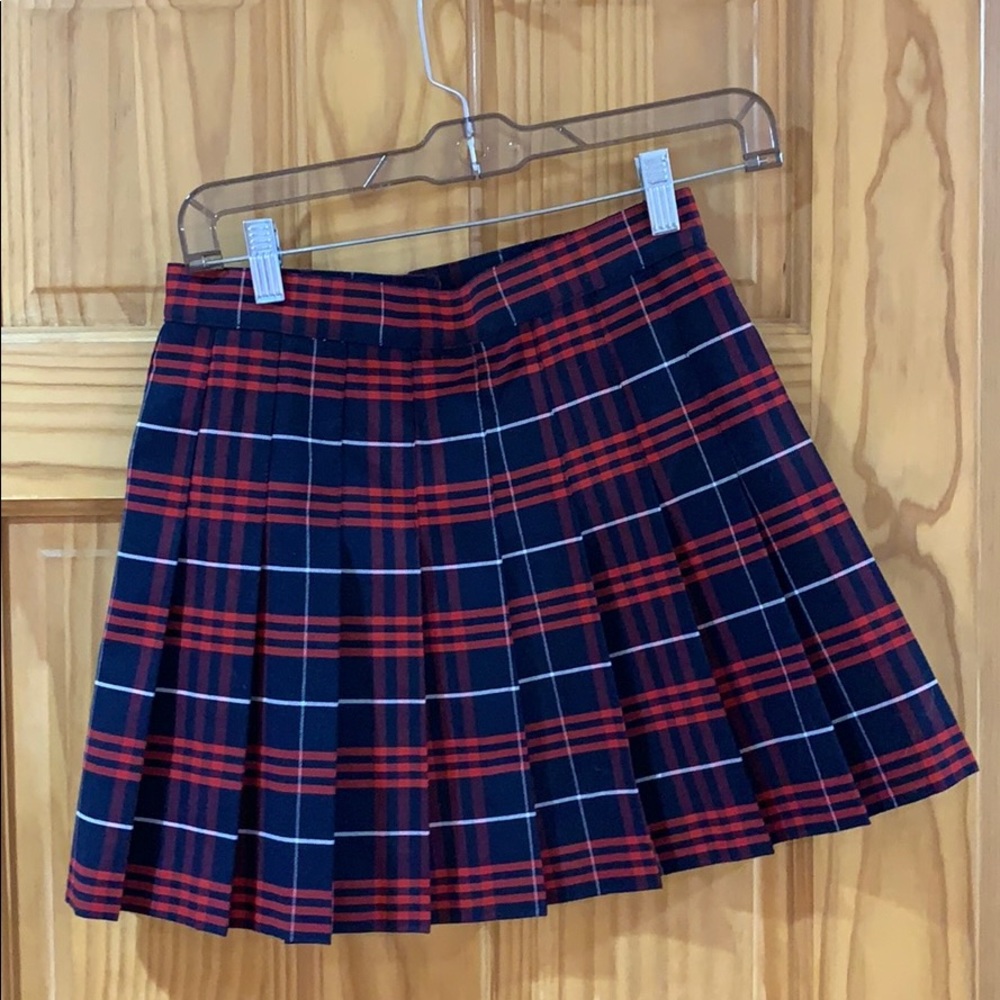 American apparel plaid skirt